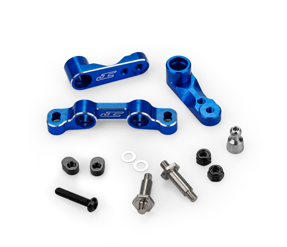 JConcepts B7 B7D Steering Kit Blue RC10B7 - 5209-1